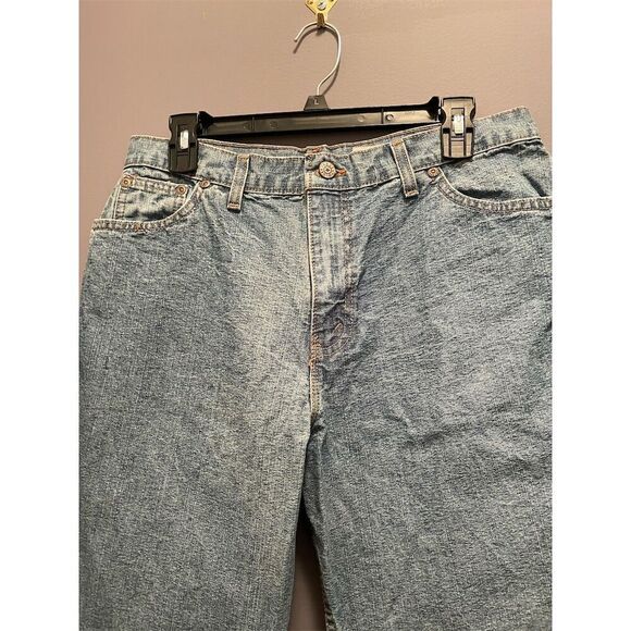 Faded Glory Women's Acid Wash Straight Jeans Size 14 Petites Blue - Picture 2 of 8